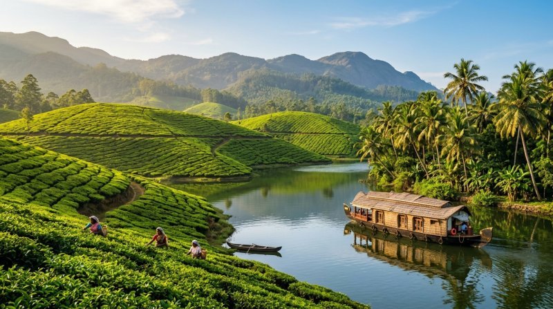 Munnar & Alleppey Magic Tour Package from Bangalore